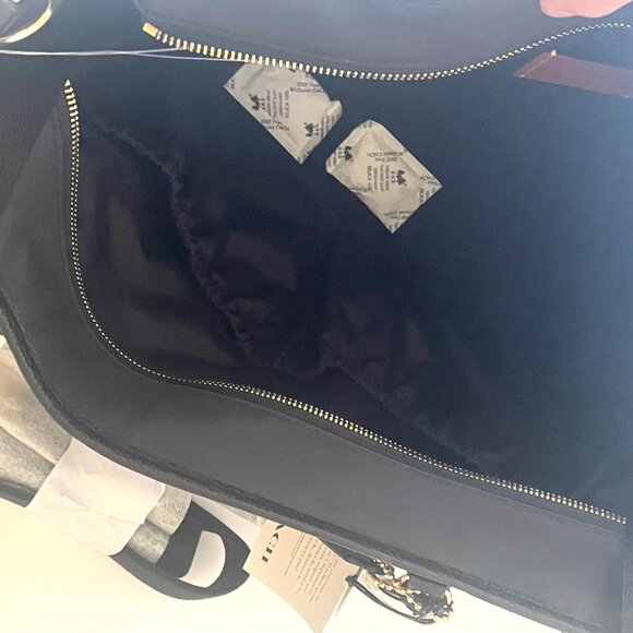 Coach C4072 Black Nylon Leather Baby Diaper Bag Tote w/ Changing Pad Crossbody - Picture 15 of 16